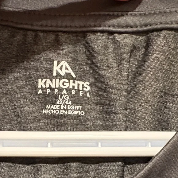 Auburn University Men's Grey T Shirt Knights Apparel Large Collegiate - Picture 3 of 5